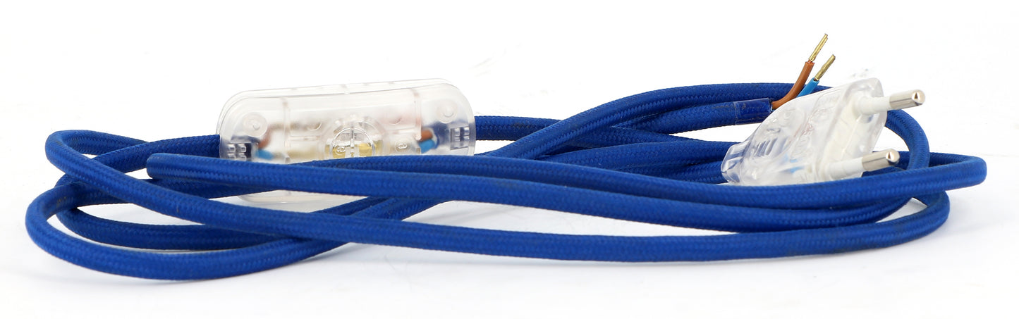 CORDON 2X0,75 TEXT.BLEU L2M INTER TRANS