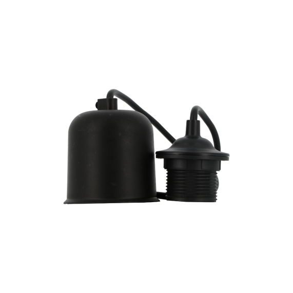 FS Monture Noire Douille E.27 Av Bague