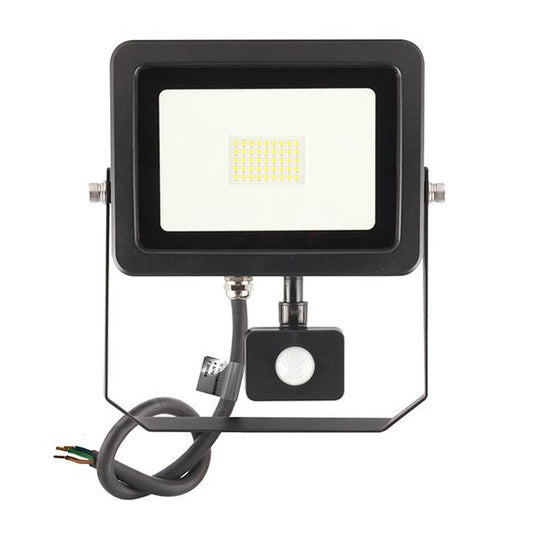 Yonna II - Projecteur LED 30W 3000K 2850lm 110° IP44 noir PIR