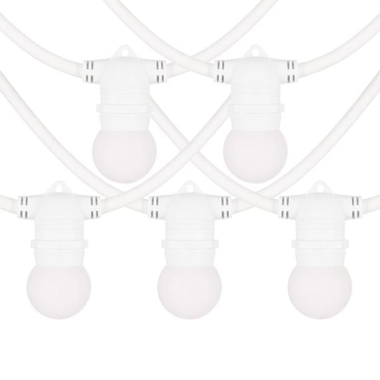 Paris Guinguette - LOT 5 SPHERIQUES LED IP44 E27 1W Blanc Chaud