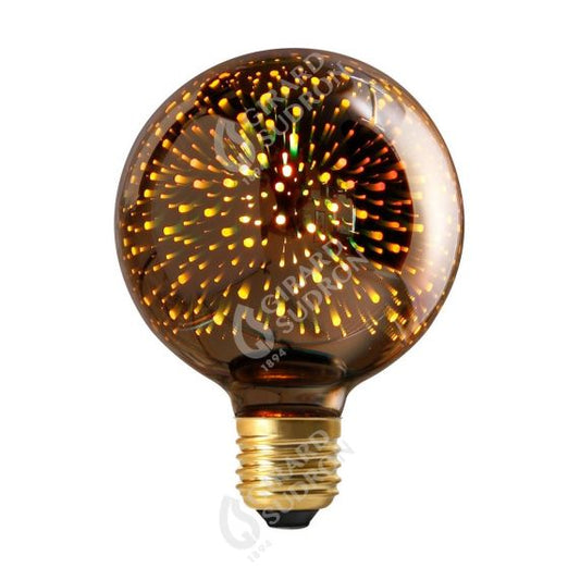 Globe G95 LED Cosmos 3D 4W E27 non Dim. - Argent