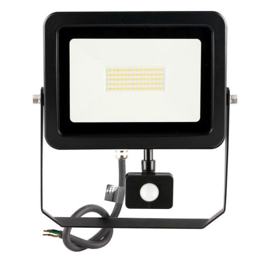 Yonna II - Projecteur LED 50W 3000K 4750lm 110° IP44 noir PIR