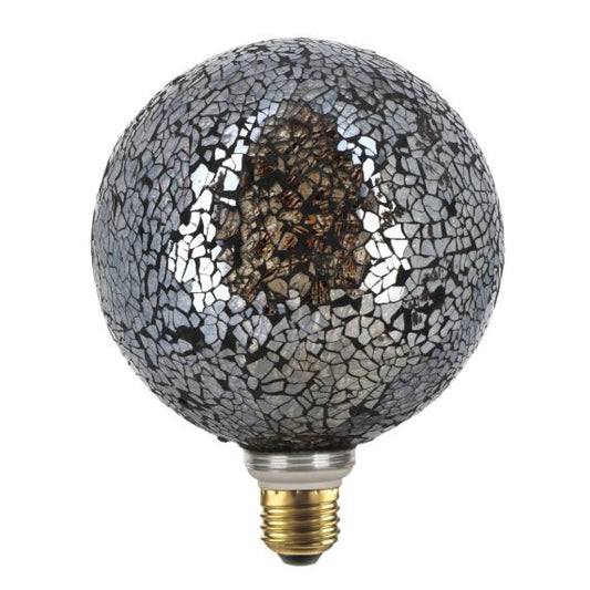 Globe G125 E27 Argente Mosaique 4W 470lm 2700K dim