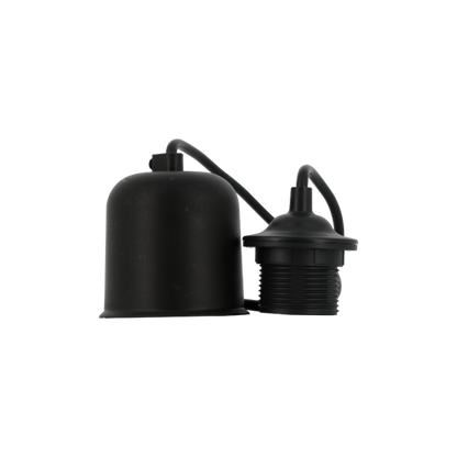 FS Monture Noire Douille E.27 Av Bague