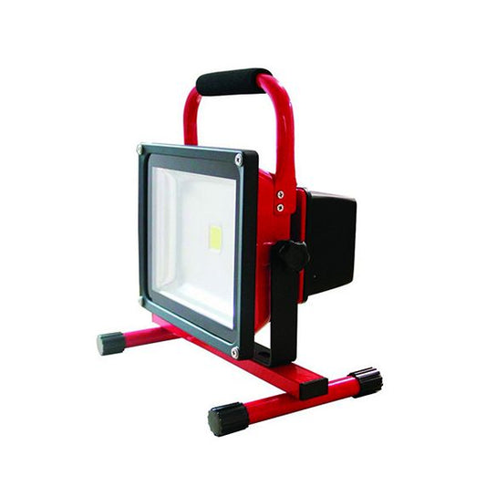 Lassen - Rechargeable portable LED Flood light IP 65 305 x225x184 30W 2700K 1200lm 120° rouge