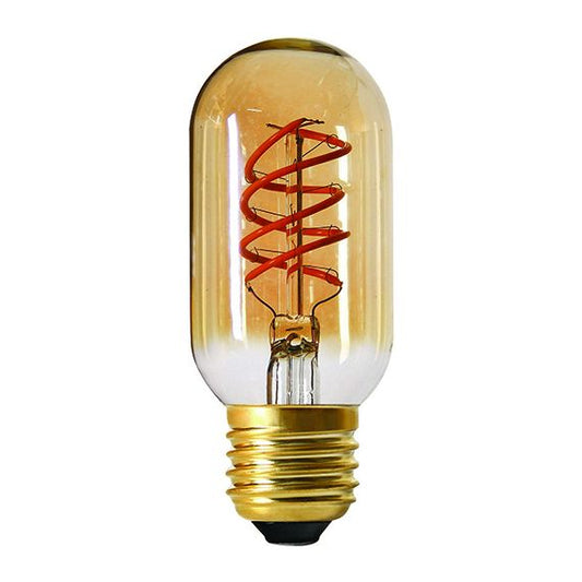 TUBE T45 LED FILAMENT SPIRAL 4W E27 2000K 270LM DIM. AMBRÉ