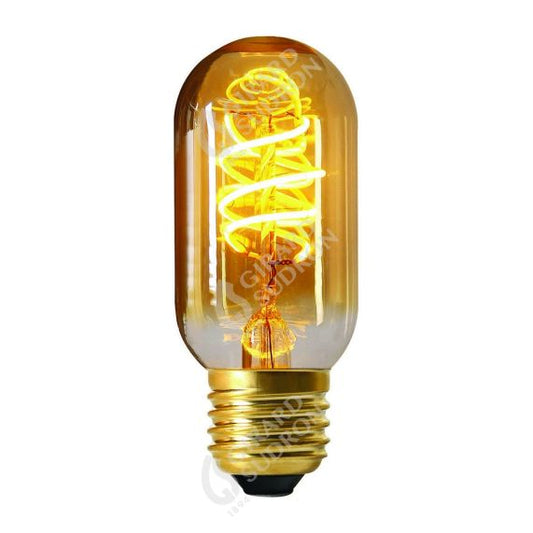 TUBE T45 LED FILAMENT SPIRAL 4W E27 2000K 270LM DIM. AMBRÉ