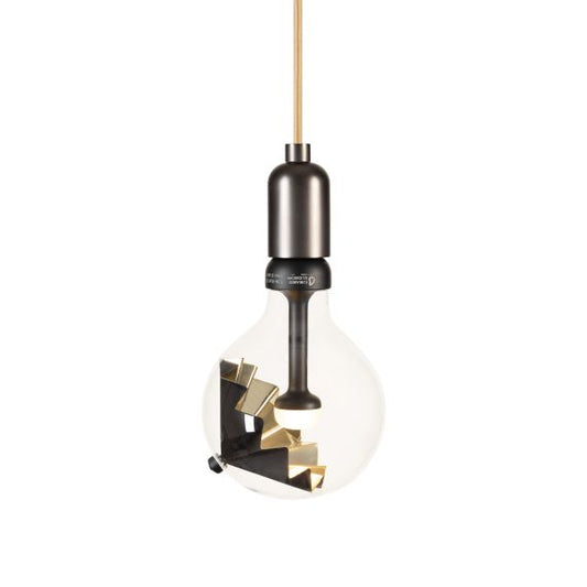 Ampoule L'OMBRAGEUSE OR NOIR G125, LED, 5,5W, E27, 2700K, 450 lm