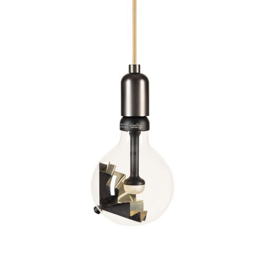 Ampoule L'OMBRAGEUSE OR NOIR G125, LED, 5,5W, E27, 2700K, 450 lm