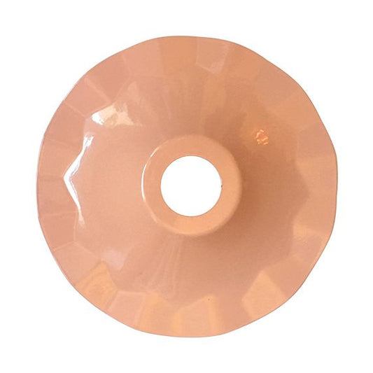Abat-jour métallique rose Ø 187 mm avec anneau de fixation en caoutchouc