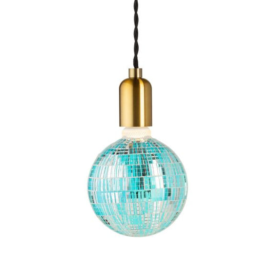 VIS VERSA Ampoule LED mosaique bleue E27 G125 3,5W 40lm 6000K Dim