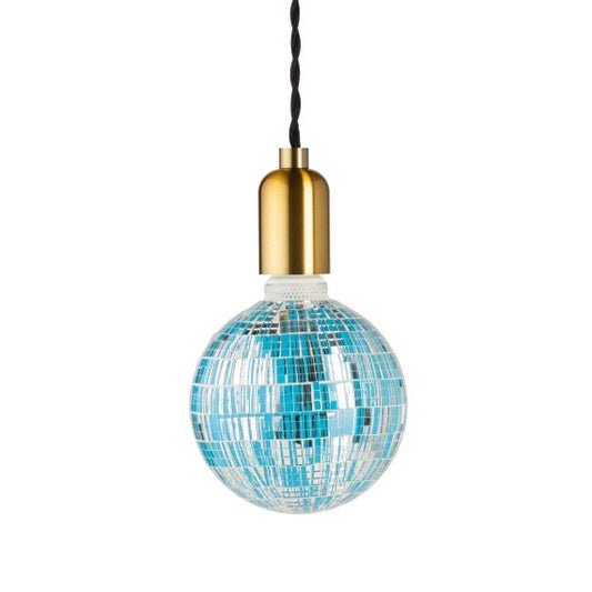 VIS VERSA Ampoule LED mosaique bleue E27 G125 3,5W 40lm 6000K Dim